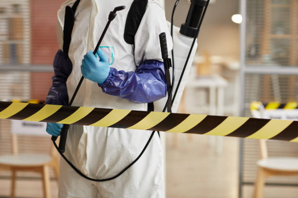 Professional Blood Cleanup technician working in Somerset, TX